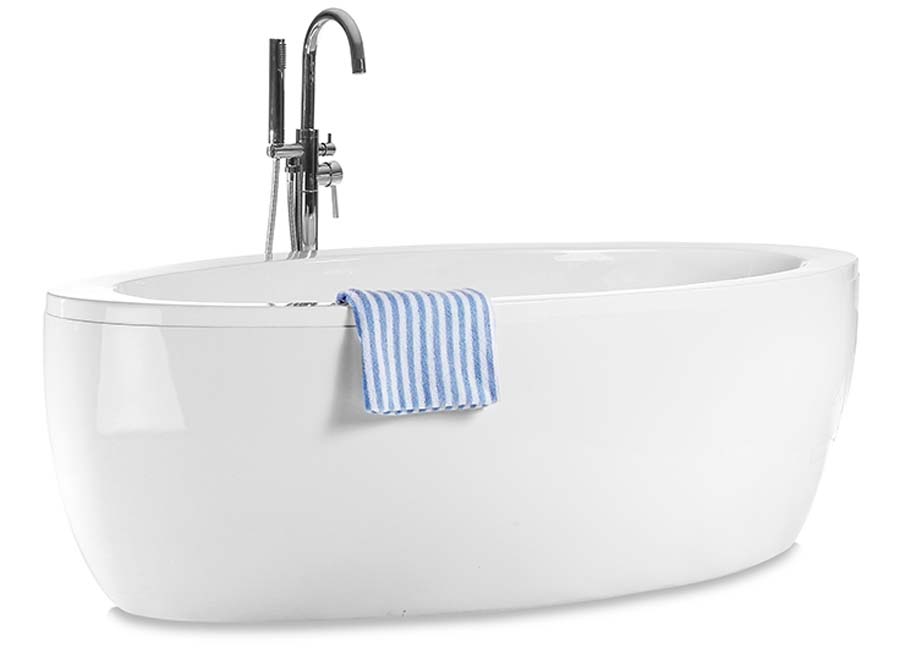 Clean Bathtub Isolated On White